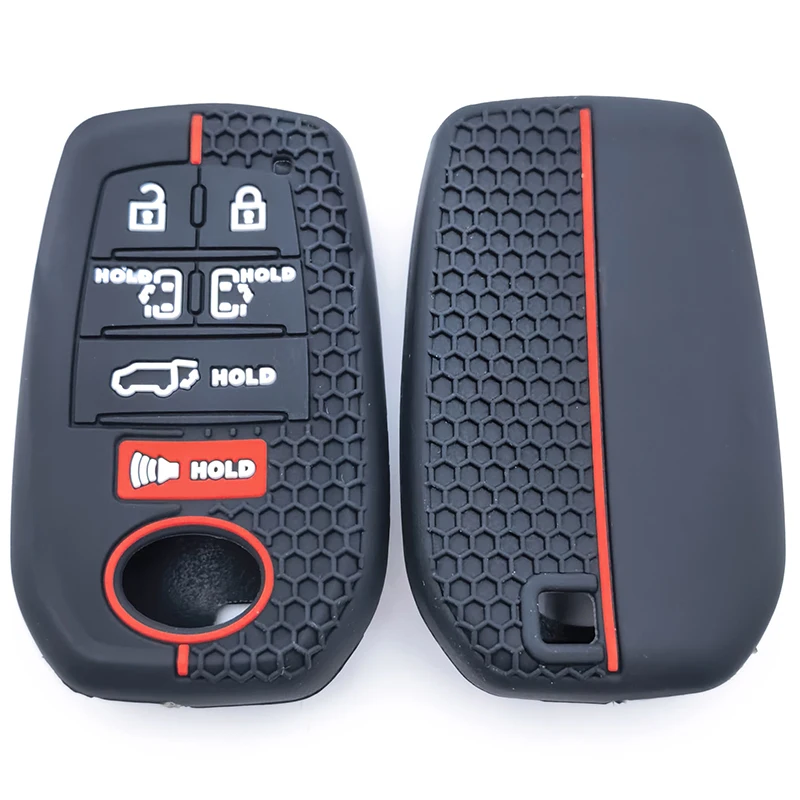 7 أزرار سيليكون غطاء مفتاح السيارة الحال بالنسبة لتويوتا سيينا RAV4 فينزا ميراي الهجين المركبات ألارد بريفيا فوكسي عن بعد الملحقات #6