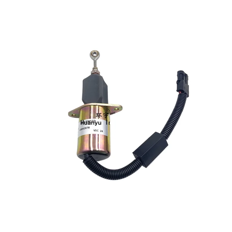 

For Cummins 6CT engine shut-off solenoid valve switch C4942878 shut-off switch assembly 12V 24V excavator