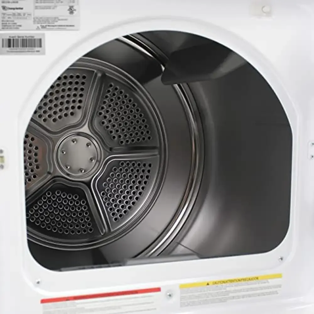 Gas Dryer Machine 6.7 cu. ft. 10 Automatic Cycles Dryness Levels Air Low Medium High Damp Less Normal More 20-60 Minutes White