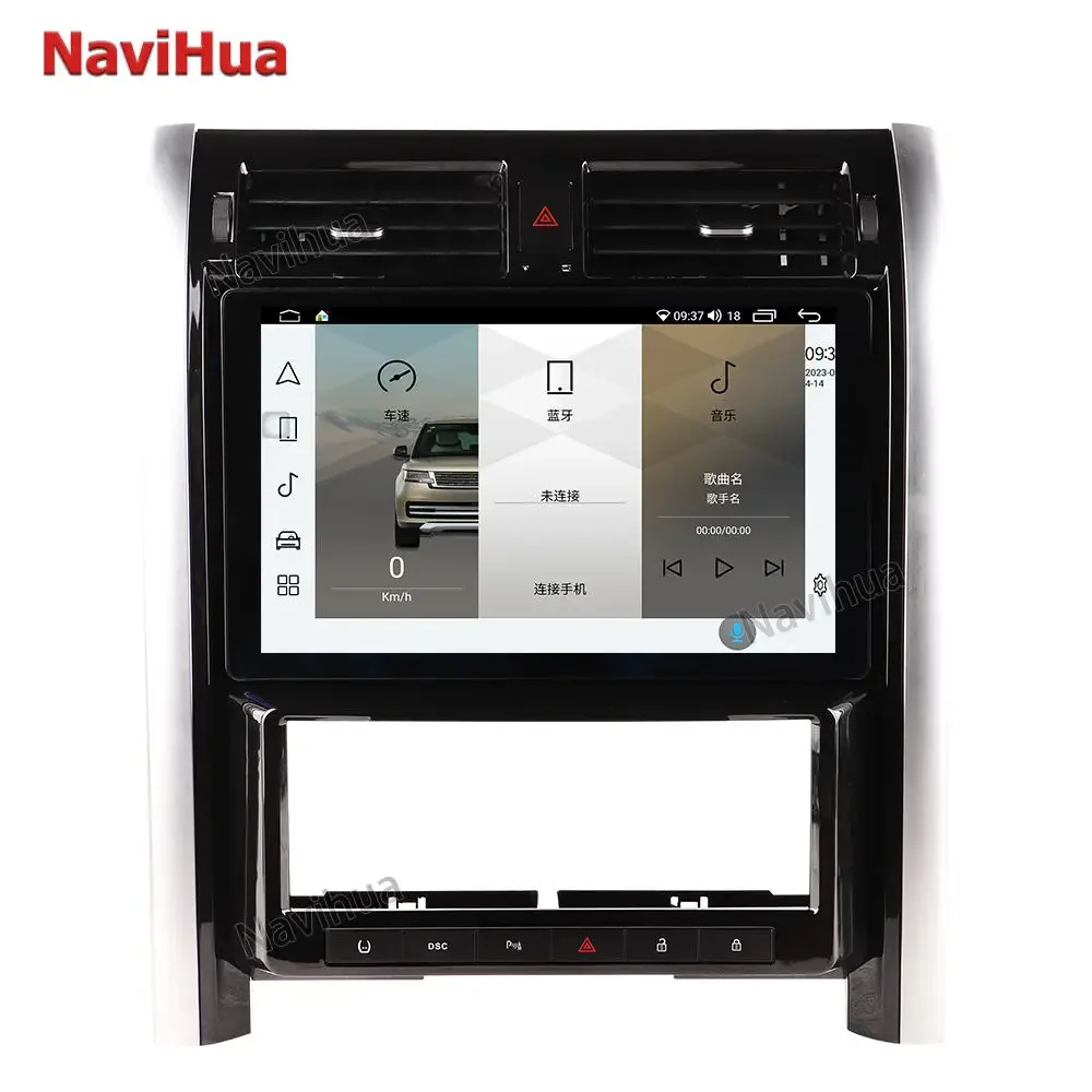 NaviHua new upgrade 13.3 Inch Touch Screen Car DVD Player Android GPS Navigation System For Land Rover Discovery 3 2004 2009