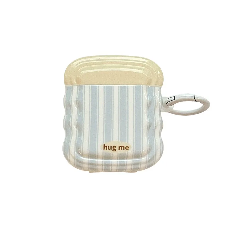 Ins Wave Creme Streifen Hülle für Apple Air Pods Pro 2 Bluetooth Kopfhörer Hülle Cartoon Hülle für Airpods 1 2 3 Schutztasche 2025