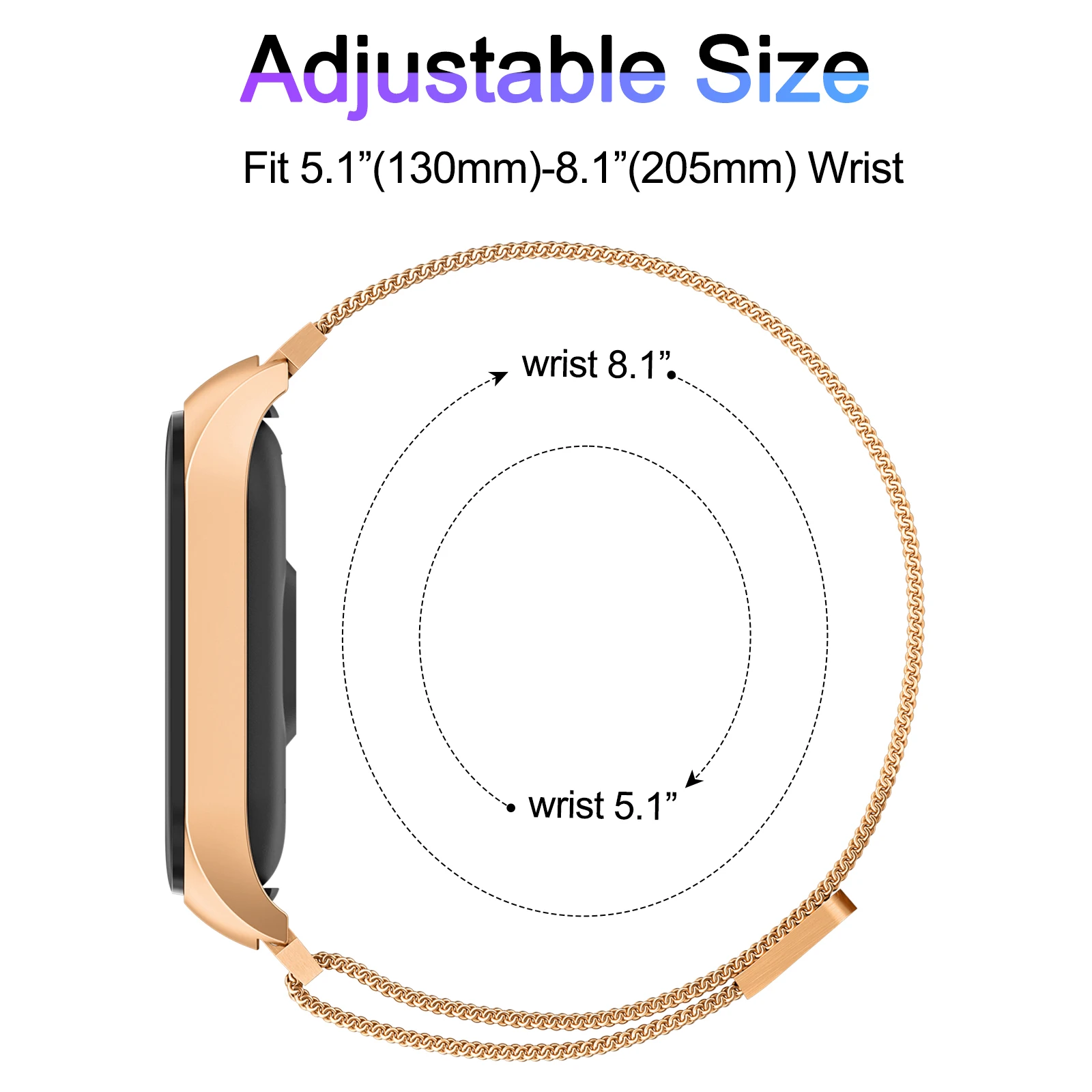 Metal Magnetic Strap For Xiaomi MI Band 7 Smartwatch Watchband Replacement For Xiaomi Miband 7 Wristband Accessories image 3