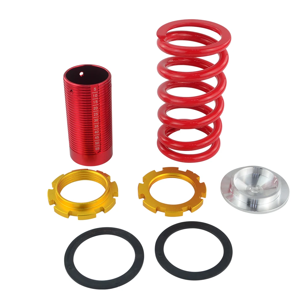 PQY - Shock absorbing springs For vehicles For Honda Civic 88-00 Red available Coilover Suspension / Coilover Springs PQY-TH11