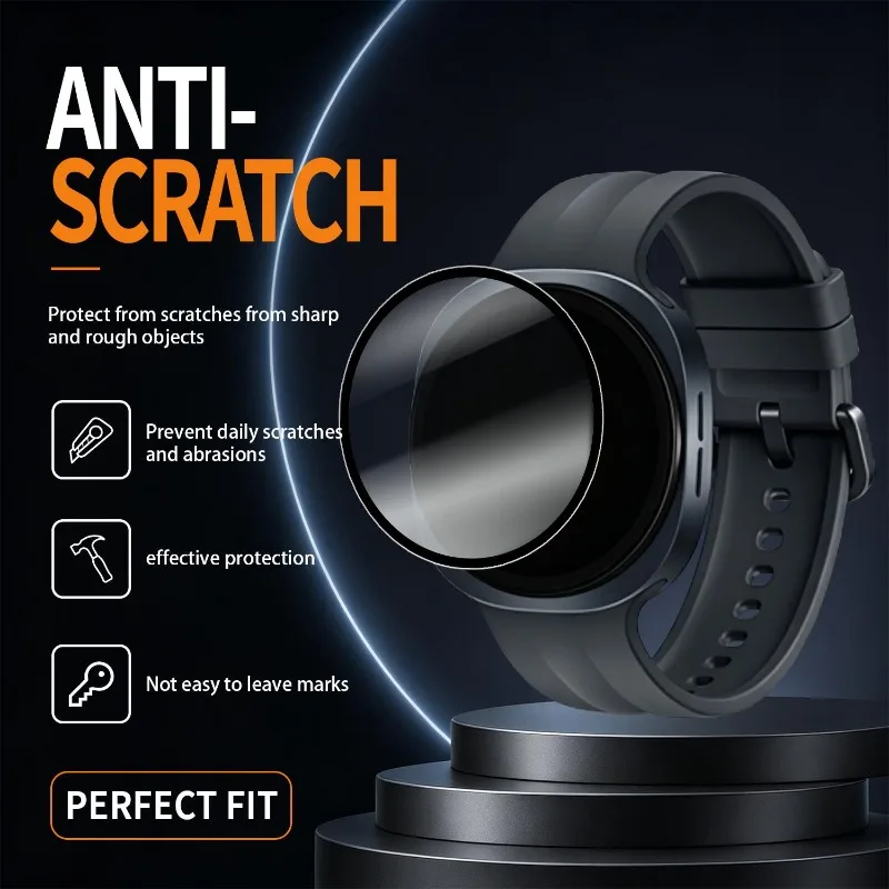 1-3Sets Easy To Install Screen Protectors Watch Soft Films for Samsung Watch 9 40/44MM Full Cover Anti Scratch Protection Films