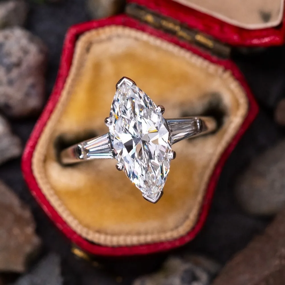 1pcs Charm Ring for Women DIY Design Oval Ring Engagement Wedding Ring Anniversary Gift Jewelry