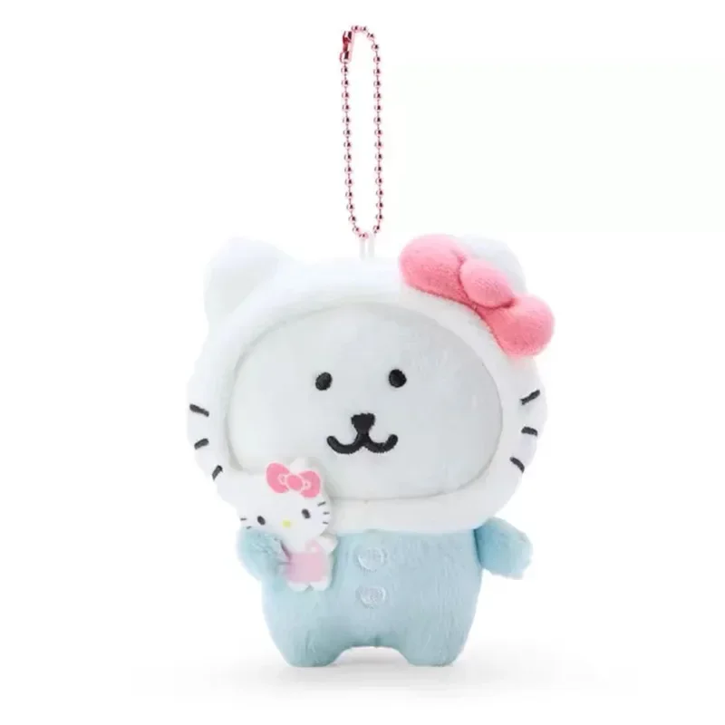 Cute Anime Plush Toys Keychain Kawaii Usagi ハチワレ ちいかわ Pendant Ornaments Pochacco Melody Kuromi Girls 10cm