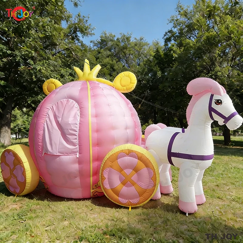 

18ft long Inflatable Princess Pumpkin Carriage Booth For Photos or shows