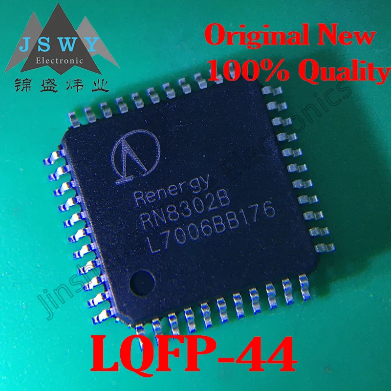 

1~30PCS RN8302 RN8302B Low Power Multi-function Anti-Theft Three-phase Metering Chip LQFP44 Original Good Quality