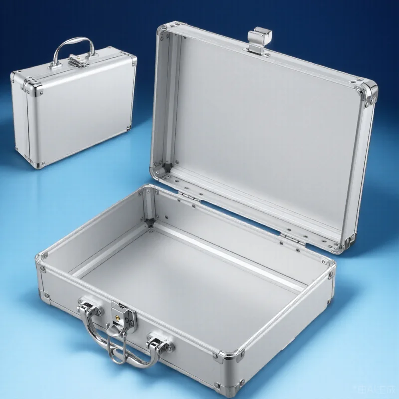 

Aluminum Alloy Briefcase Hard Storage Suitcase Waterproof Tool Portable Organizer For Men Accessories Makeup Instruments Cash
