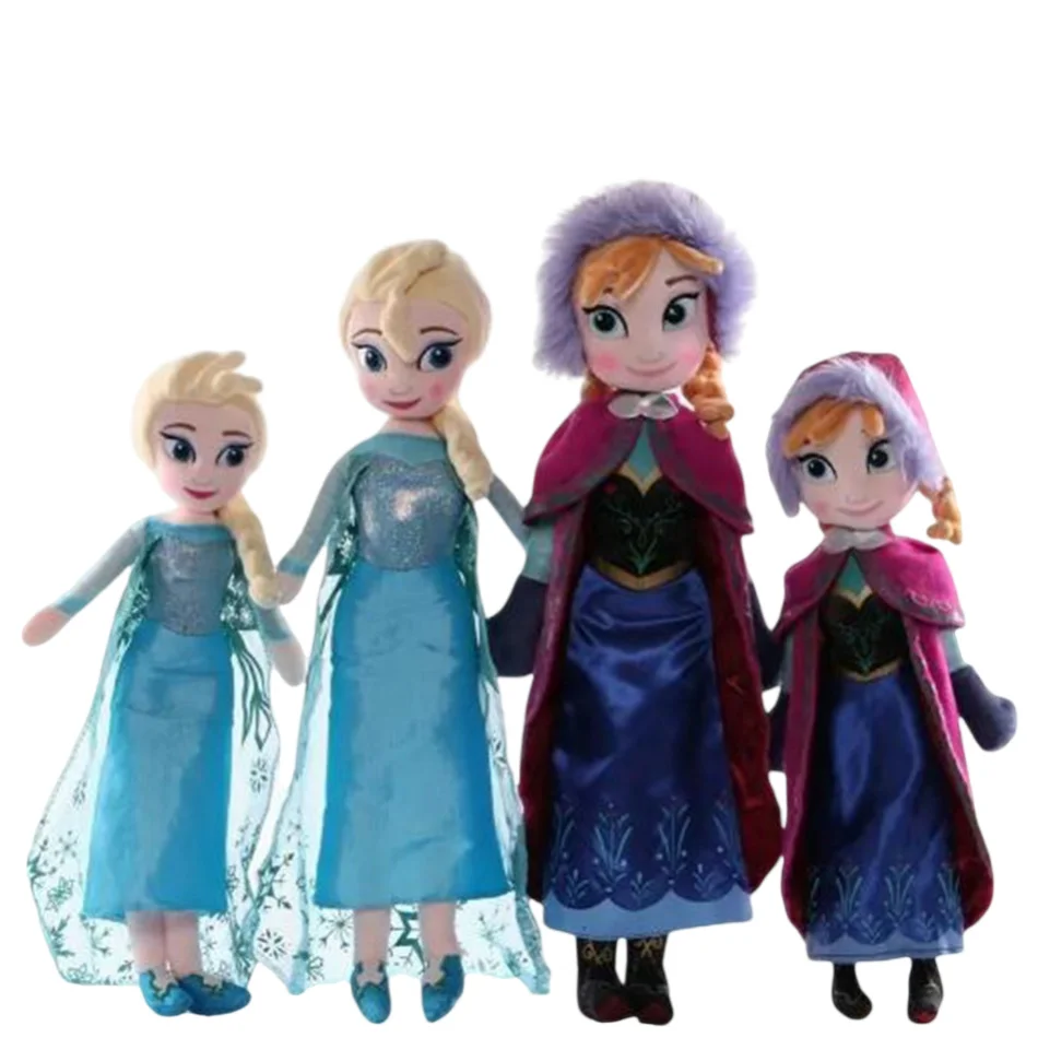Frozen Elsa Anna Princess Stuffed Plush Doll Olaf Snowman Ice Sven Flareon Bruni Toys Christmas Giftss