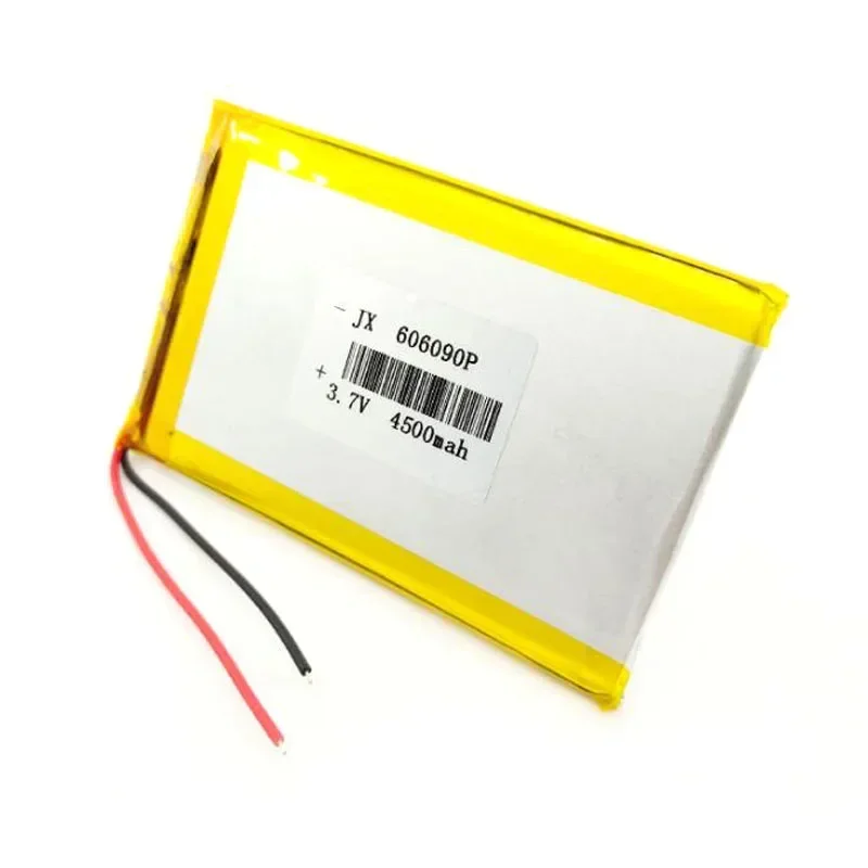 3.7V 4500mAh 606090 Lipo Polymer Lithium Rechargeable Li-ion Battery For GPS MP4 Camera Power Bank Tablet Electric Toys PAD DVD