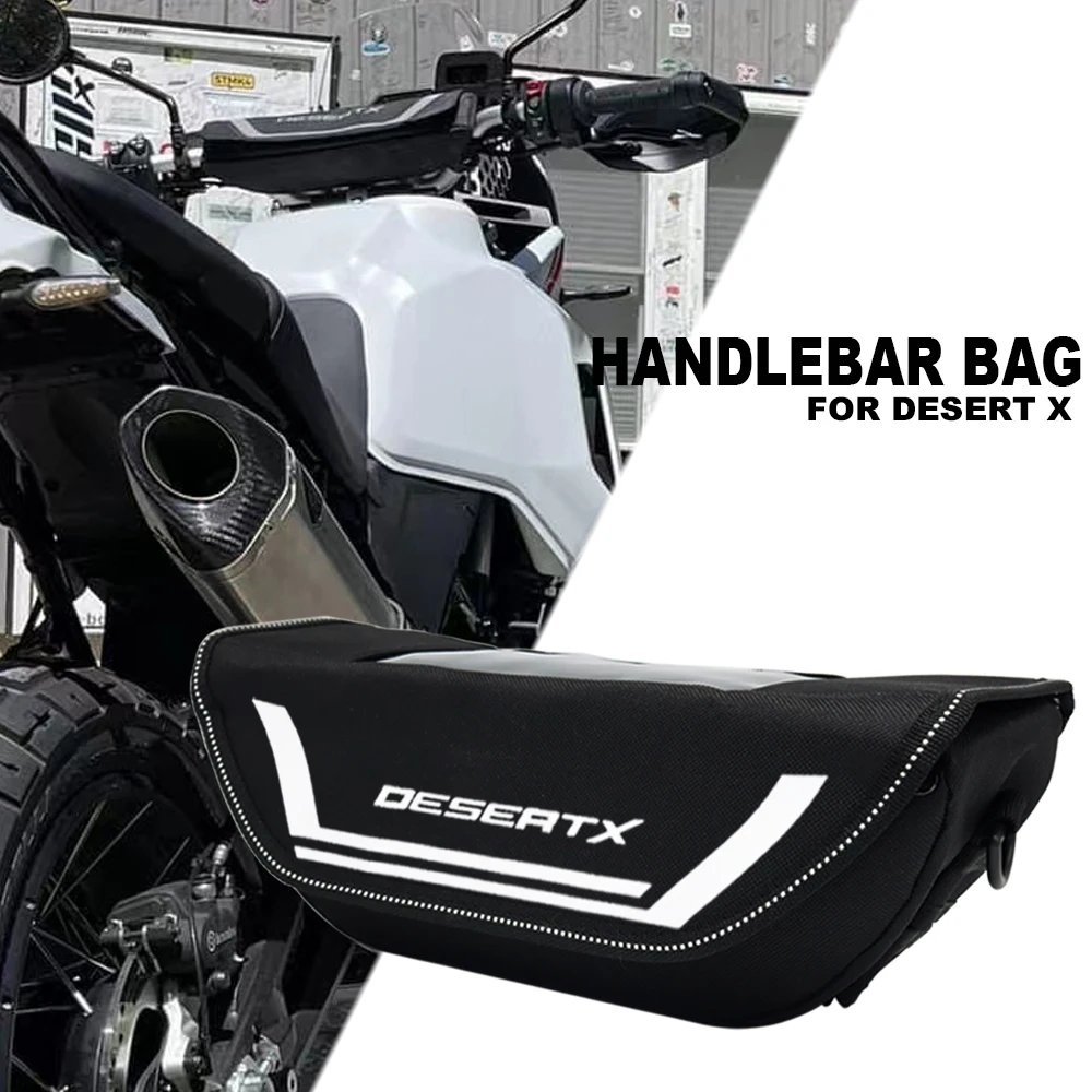 Cocok untuk Ducati Desert X DesertX 2021 2022-Tas Setang Aksesori Motor Tas Tahan Air Tas Alat Penyimpanan Travel