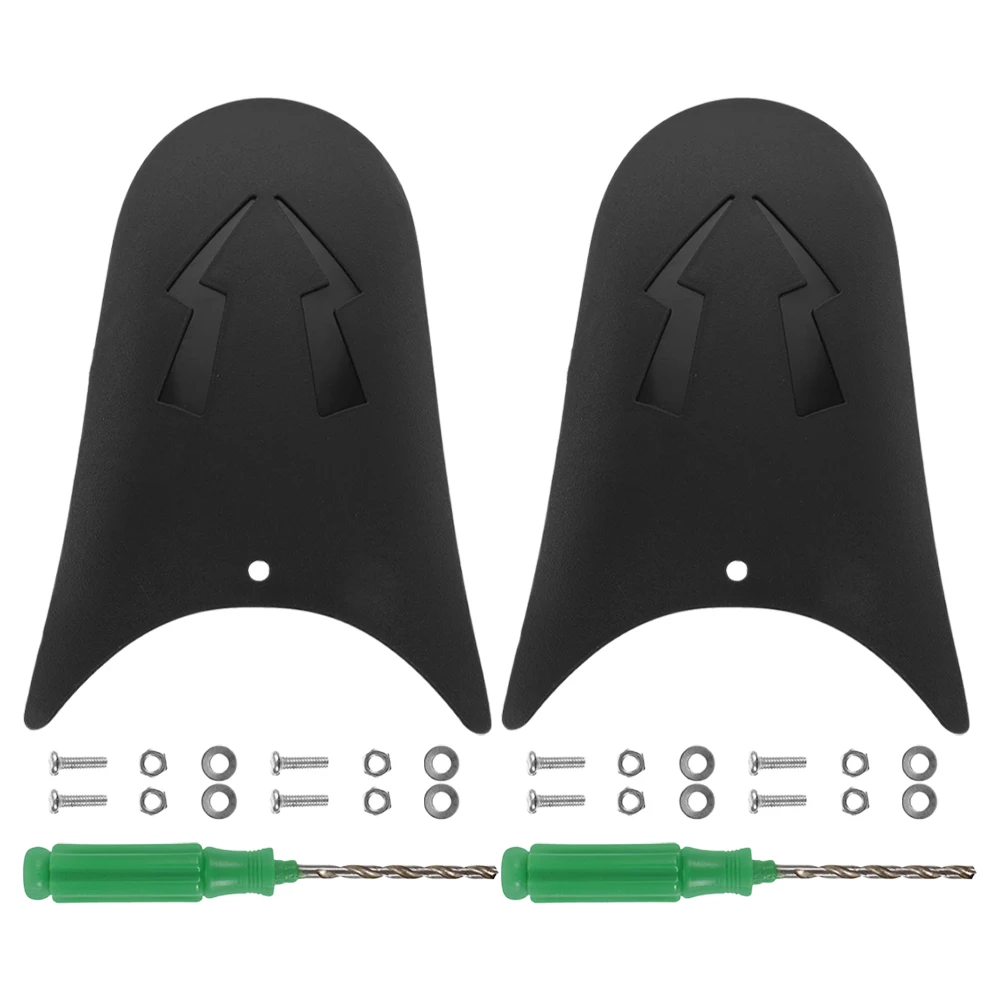 

2pcs Electric Motorcycle Mudguard Durable Plastic Front Rear Wheel Splash Protection Accessories Longevity Easy Installation