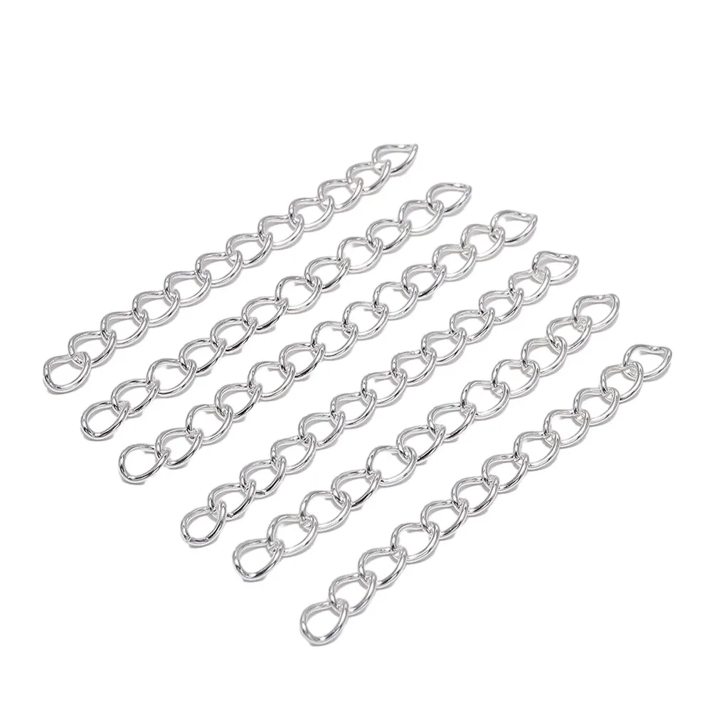 Expand Your Jewelry Collection  100pcs Iron Extension Chain for Necklaces and Bracelets  Easy to Adjust and Customize