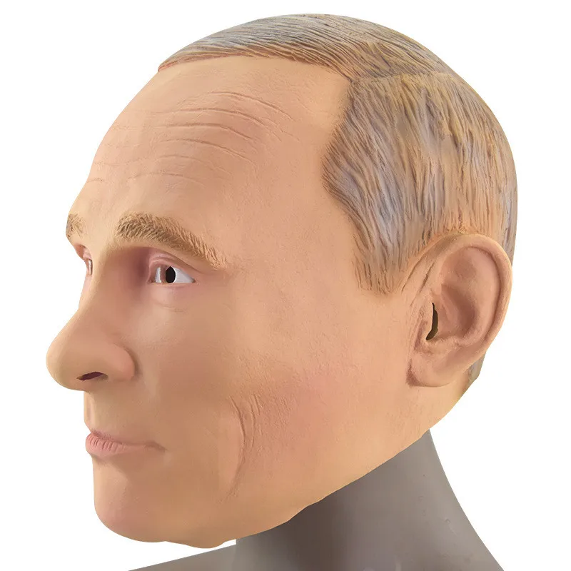 Latex Realistic Old Man Mask Human Male Head Halloween Carnival Mask Costume Dress Russian President Vladimir Putin