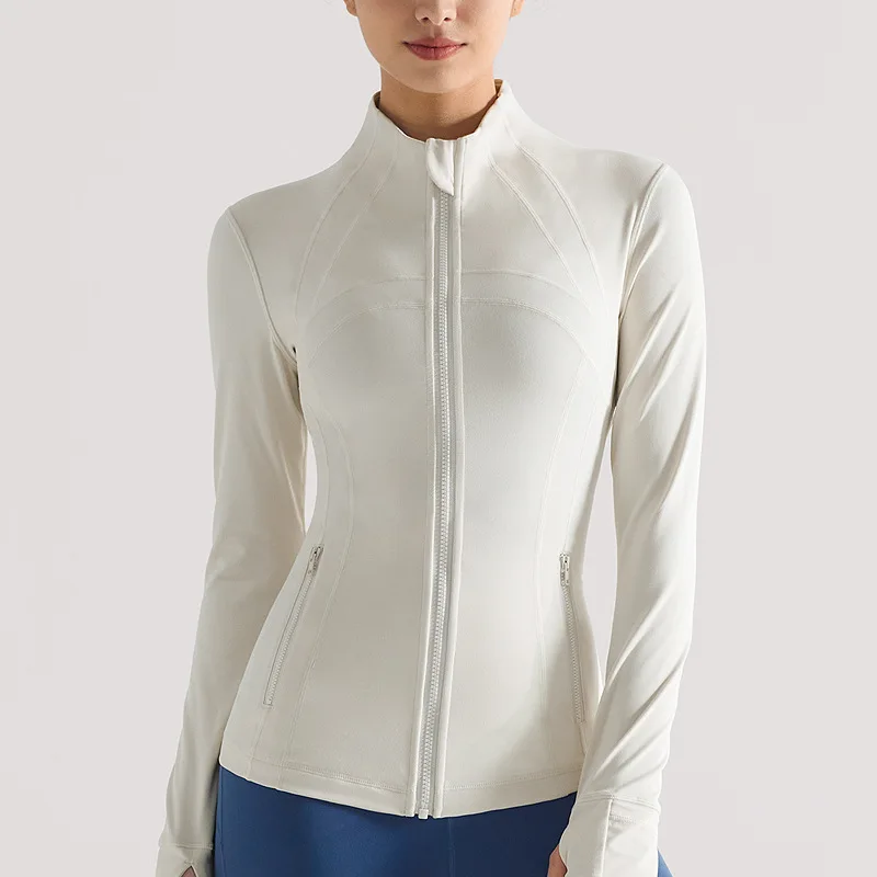Women Nnylon zip hoodies tracksuit breathable winter fitness workout jacket women sport wear yoga gym clothing sport wear