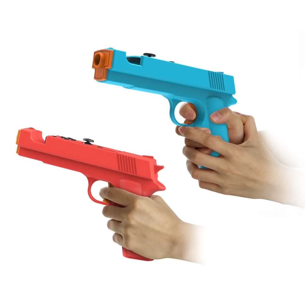 Shooting Game Gun Controller Compatible with Switch/Switch OLED Joy-Con Hand Grip Enhance Game Experience for Shooting Game