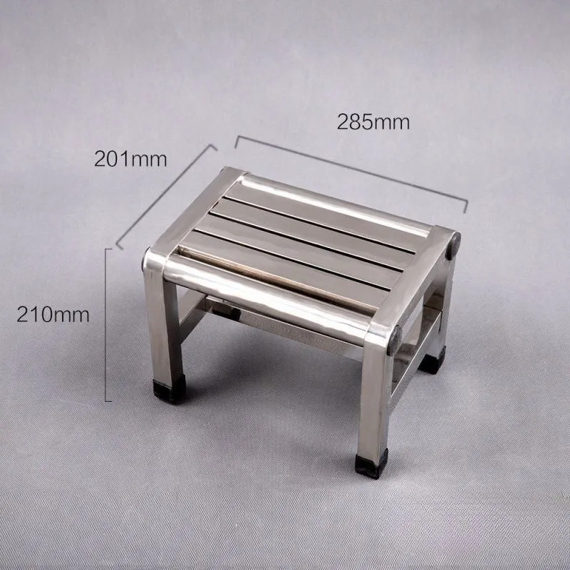 Stainless Steel Thickened Stool Vegetable Picking Tabouret Waterproof Stainless Steel Low Stools Bathroom Bench Household