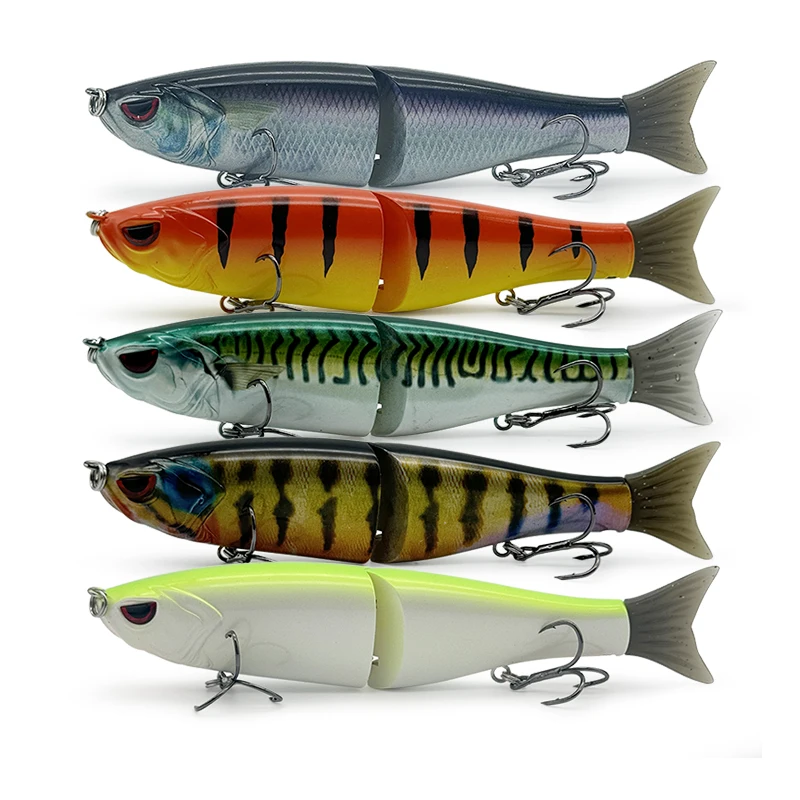 Señuelo de pesca LUHANGT Balam 115mm/180mm locura Swimbait cebo grande Pesca en el mar señuelo duro cebos articulados gigantes Leurre leurre balam