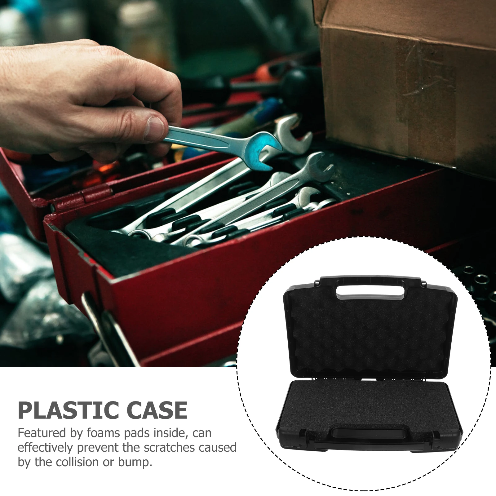 

Portable Tool Box Storage Organizer Carry Containers for Tools Hard Large Capacity Foam Hardware Travel Small Hard Case