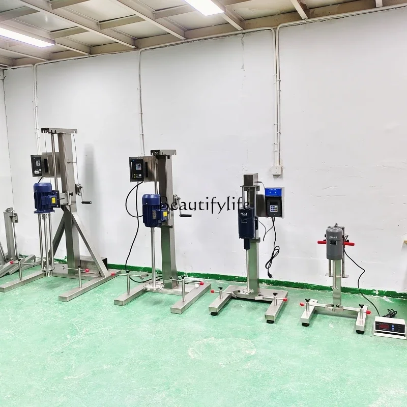 

Stainless steel disperser mixer production type high bracket three asynchronous motor mixing and stirring