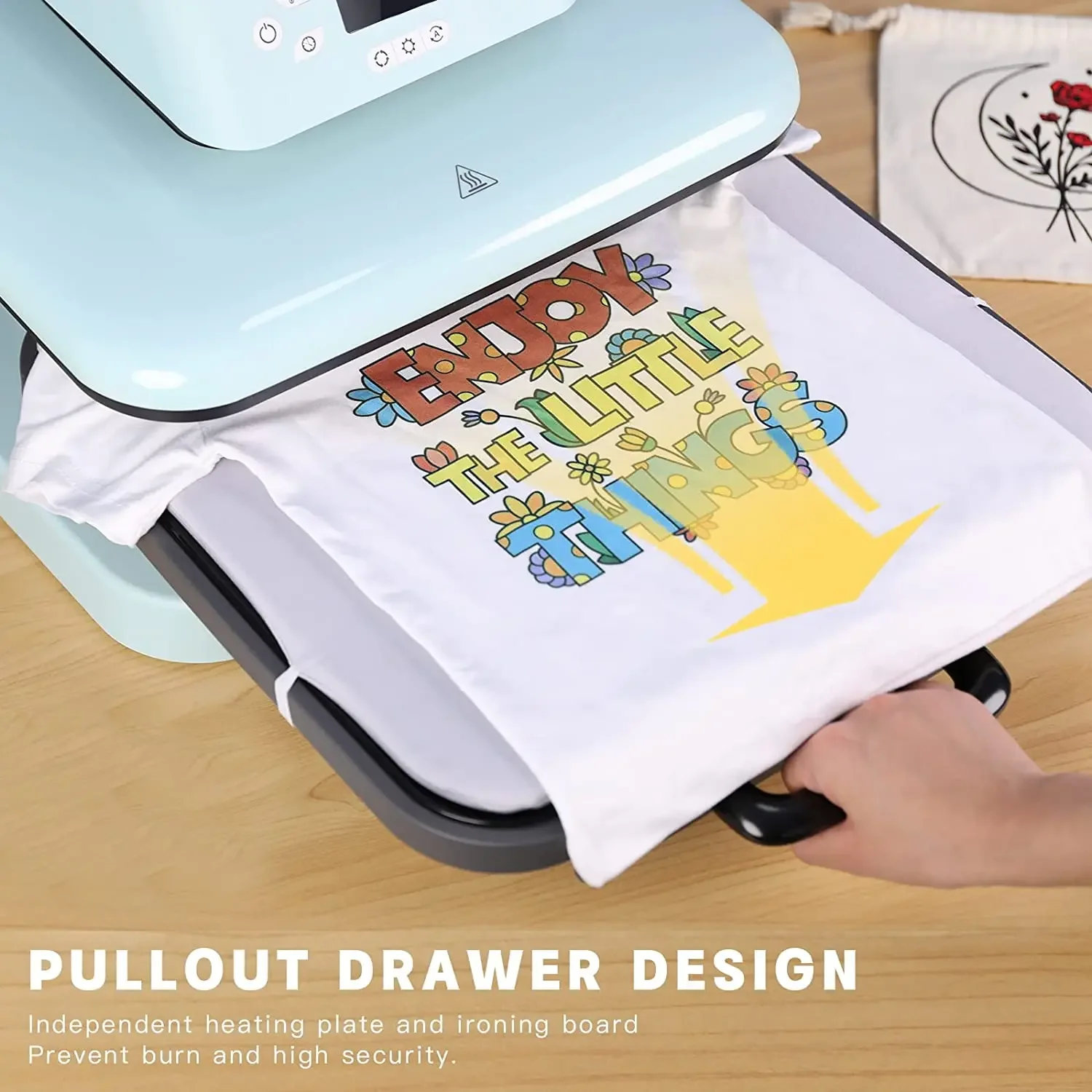 

15x15in 1500w Auto Heat Press Machine Digital T-shirt Transfer Sublimation Print Vinyl Sublimation for T-shirt Bag