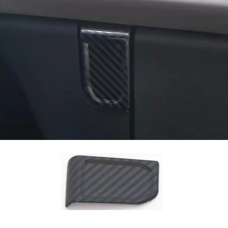 Car Carbon Fiber Copilot Storage Switch Panel Decoration for Geely Boyue L Atlas 2023 2024 2025 Interior Accessories Kit Auto