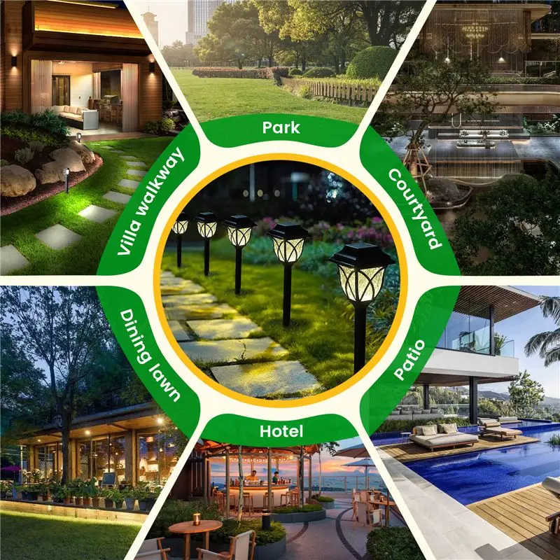 AEE2-أضواء الحديقة الشمسية الرجعية أضواء الشبكة العتيقة أضواء الحديقة في الهواء الطلق إدراج أضواء الغلاف الجوي أضواء الظل #4
