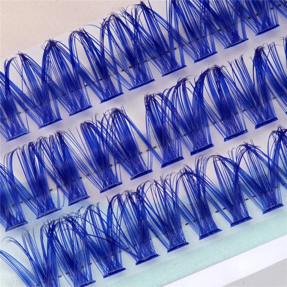 Cruelty-Free False Eyelashes Individual Lashes Colorful DIY Lash Extension Self Application At Home Women Girls Eye Makeup Tools