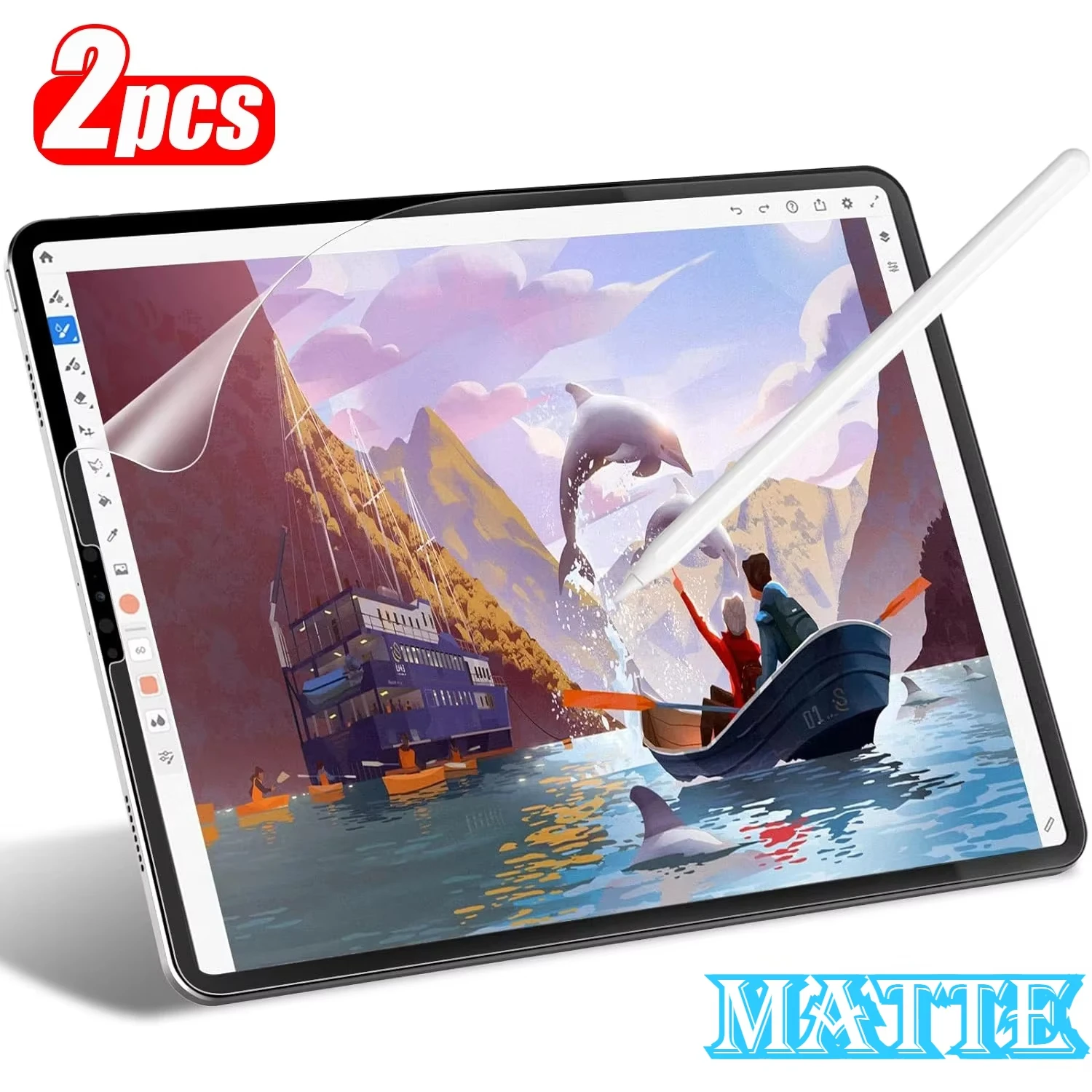 

2 шт. матовая бумажная защитная пленка для Xiaomi Redmi Pad 2 SE 11 2025 8,7 "Pro 12,1 2024 6S Pro 12,4 Защитная пленка для экрана с полным покрытием