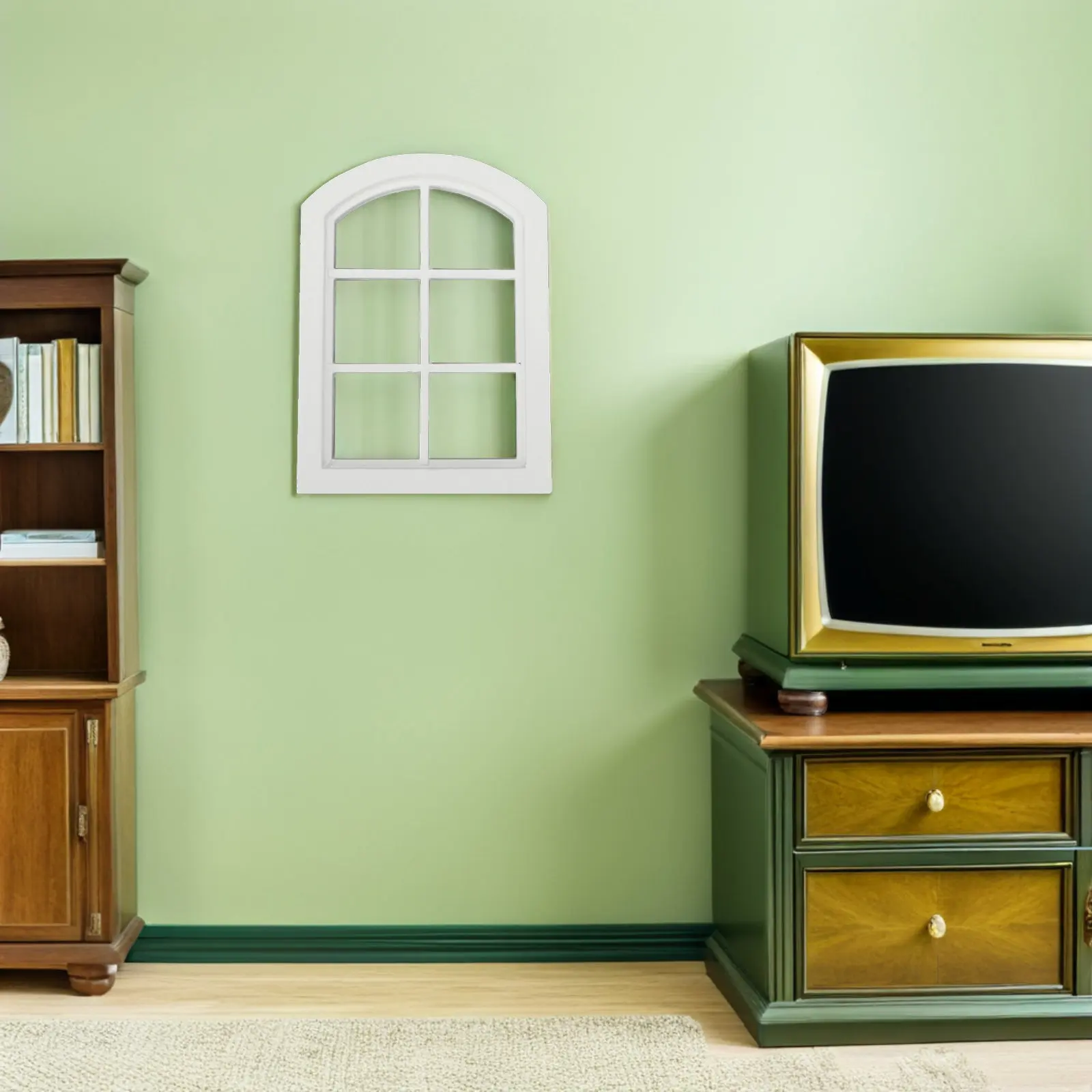 

Миниатюрная деревянная оконная рама с 6 секциями для мини-домиков, песочниц, ландшафтного дизайна, DIY-проектов, реалистичный декор для маленьких домиков