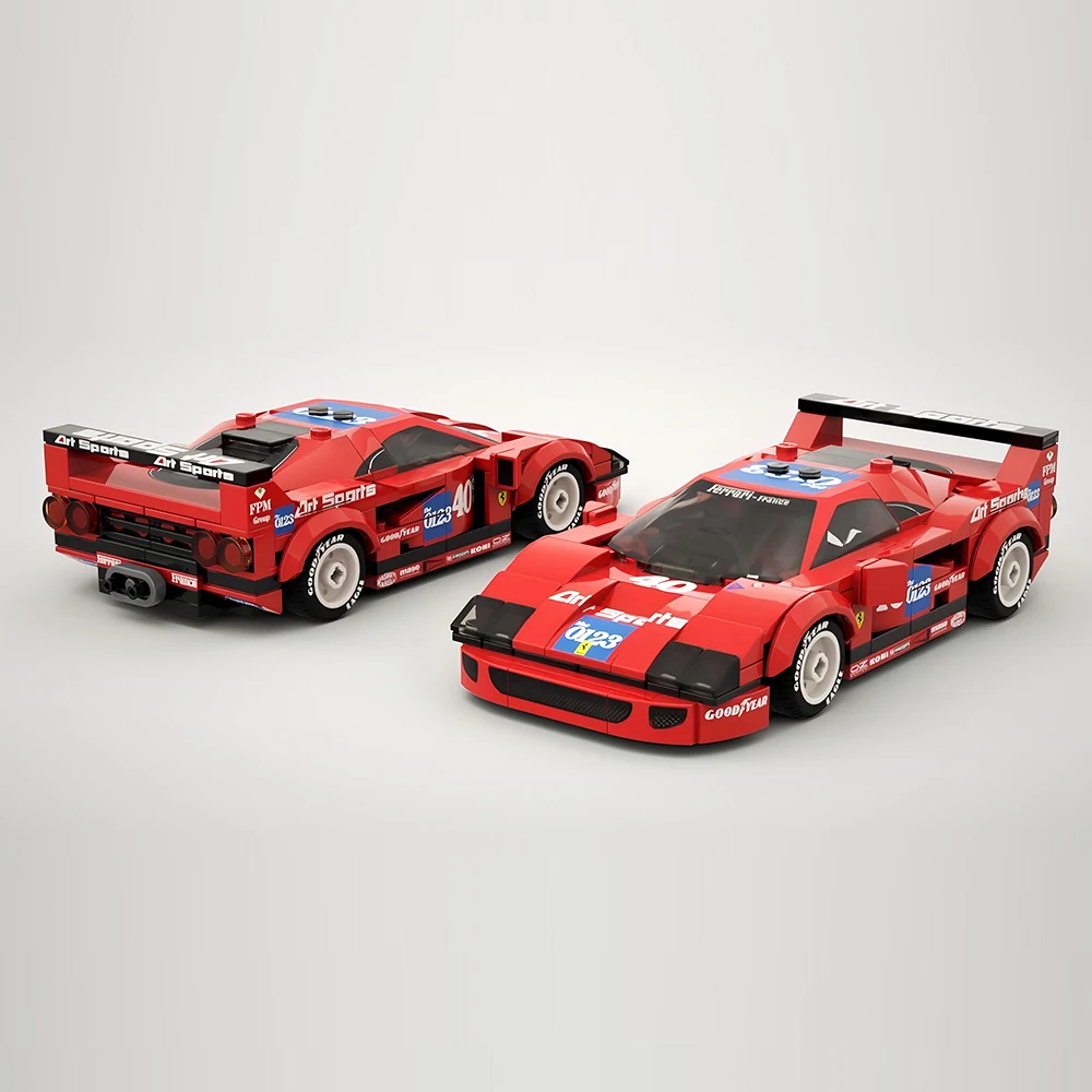 187PCS MOC Speed ​​Champions 1990 IMSA Sports Car Championship City Car Model Building Blocks Set Children\'s Toy Christmas Gift