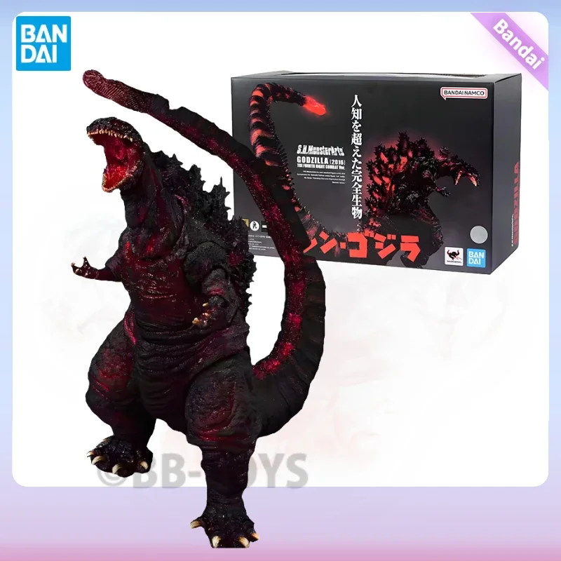 In Stock Bandai Original BANDAI SHM NEW GODZILLA 2016 FOURTH FORM NIGHT BATTLE LUMINESCENT VERSION Toys For Boys Collectible