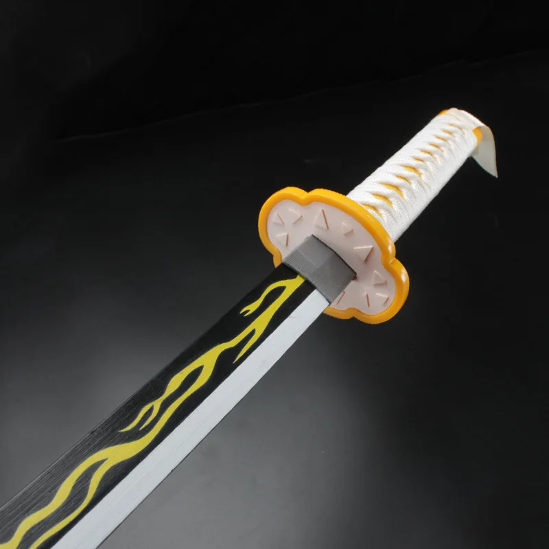 Demon Sword Katana Zenitsu Cosplay rekwisieten originele Anime-patronen Halloween- en kerstcadeaus met riem en houder