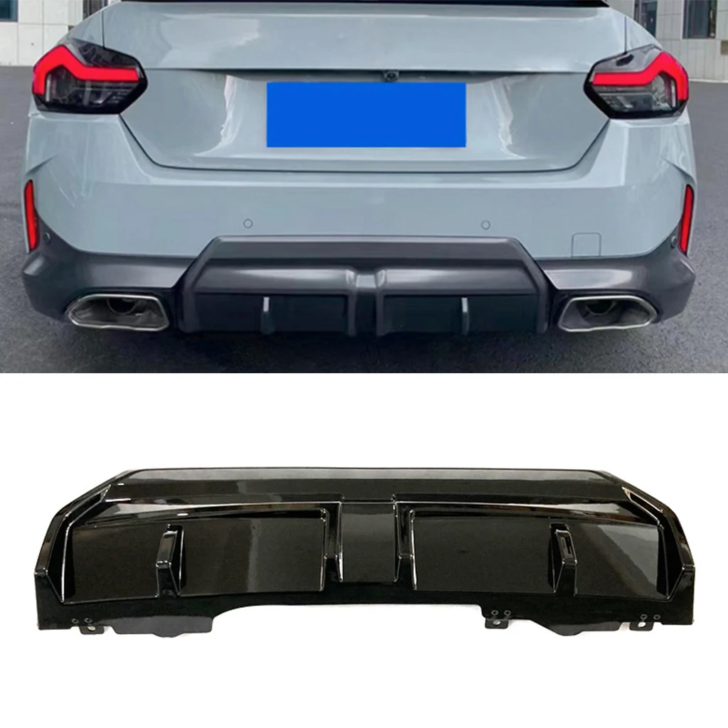 Rear Bumper Lip Diffuser Spoiler For BMW G42 M235i M240i 2-Door Coupe 2021 2022 2023 2024 Rear Bumper Protector Car Styling