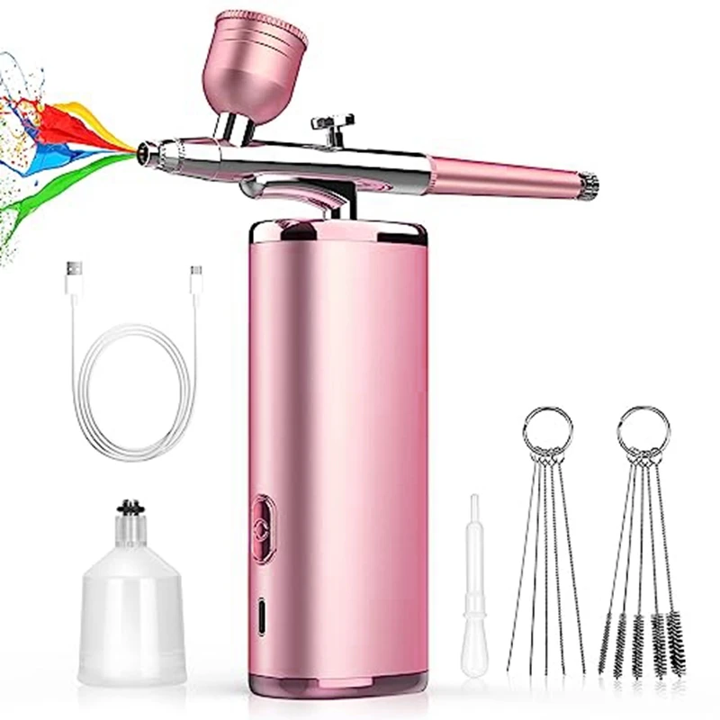 Airbrush Kit With Compressor - Upgraded Airbrush Rechargeable Handheld Airbrush Portable Cordless Airbrush