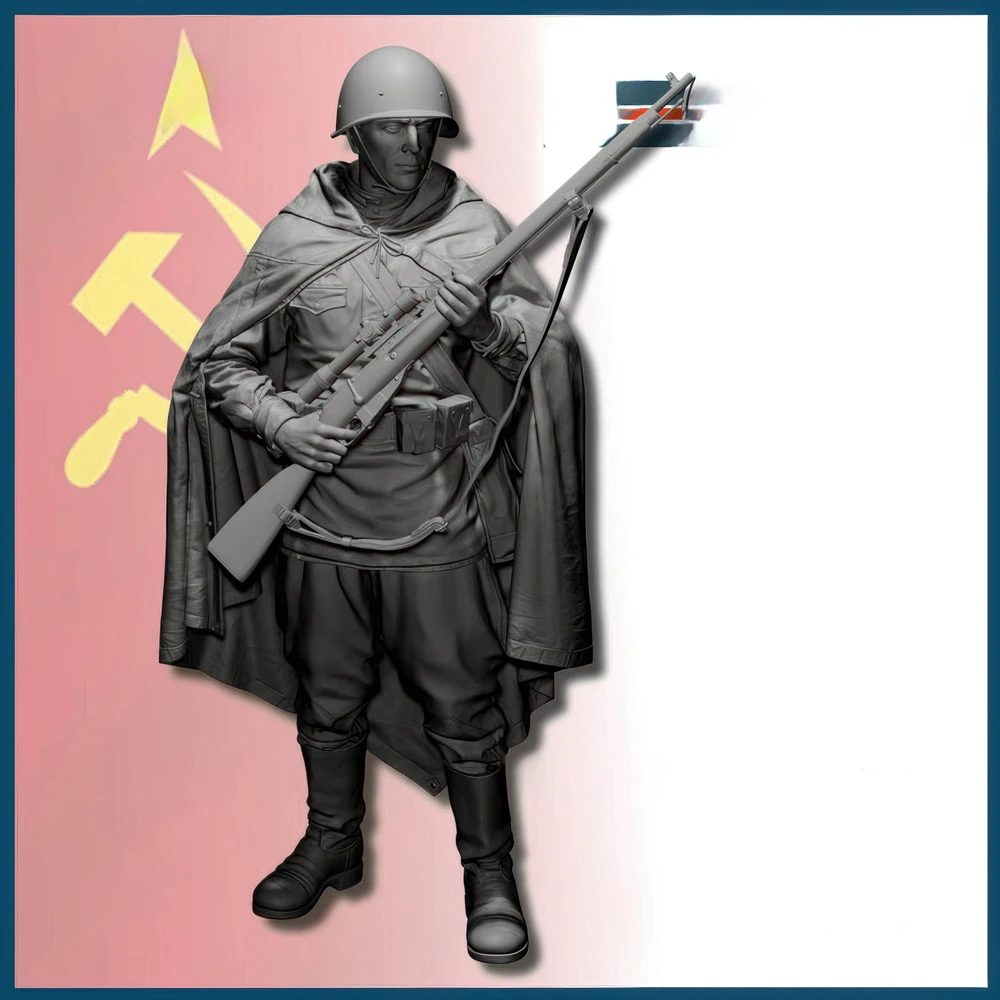 

Советский снайпер в масштабе 1/35, 3 головы, фигурка солдата из смолы, GK, военная тематика времен Второй мировой войны, несобранный и неокрашенный набор.