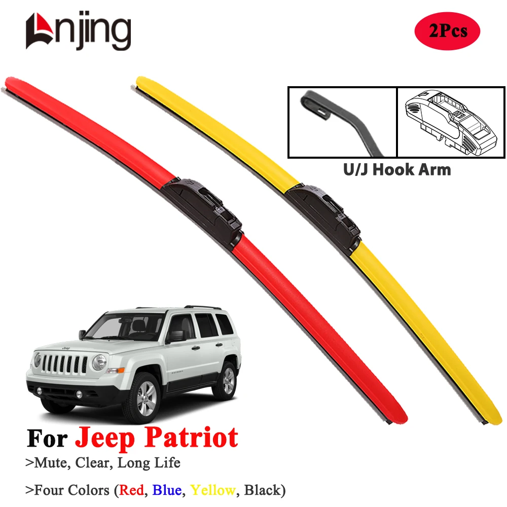 

LNJING Colorful Wiper Blades For Jeep Patriot 2007-2017