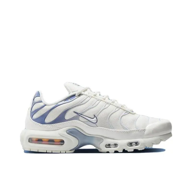 Nike Air Max Plus Men's and Women's Running Shoes Mesh TPU Leather Colorful Cool Anti Slip Low Cut Life and Leisure Shoes Purple