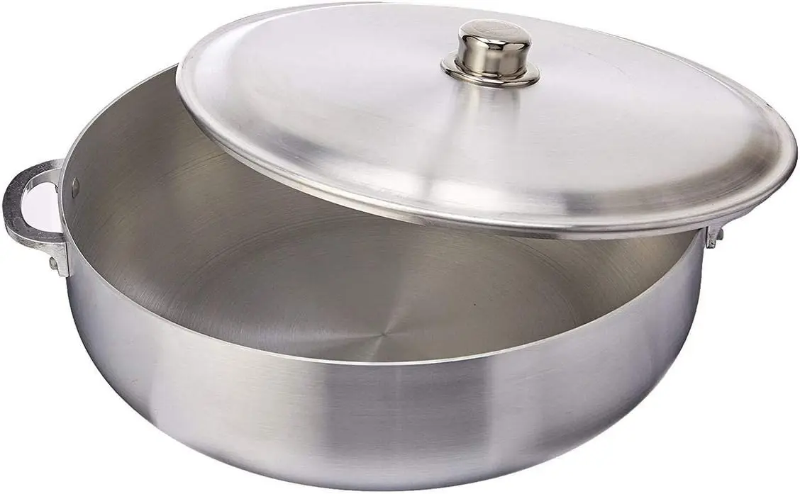 

Алюминиевый кальдео для тяжелого манометра с алюминиевой крышкой, серебристый (33 QT)