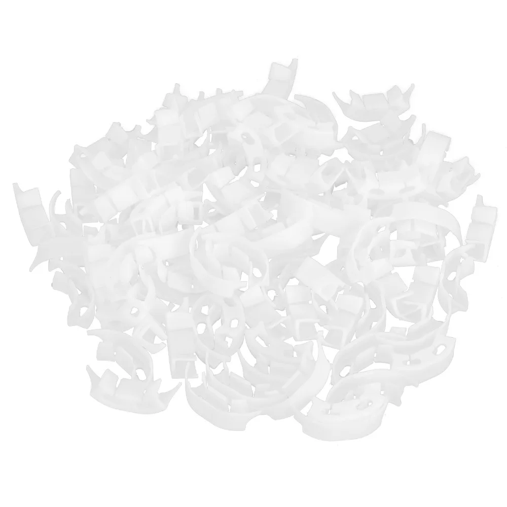200pcs Durable Plastic Plant Training Clips White Universal Branch Bending Clips Lightweight Compact Adjustable Plant Clips