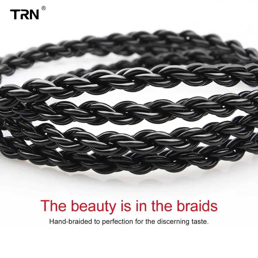 TRN A3 6 Core สายหูฟัง IEM สายอัพเกรด 3.5 มม.0.75/0.78 มม.2 ขา MMCX สายหูฟังสําหรับ TRN V30/V20/V80/V90/ZST/EDX/ZS6