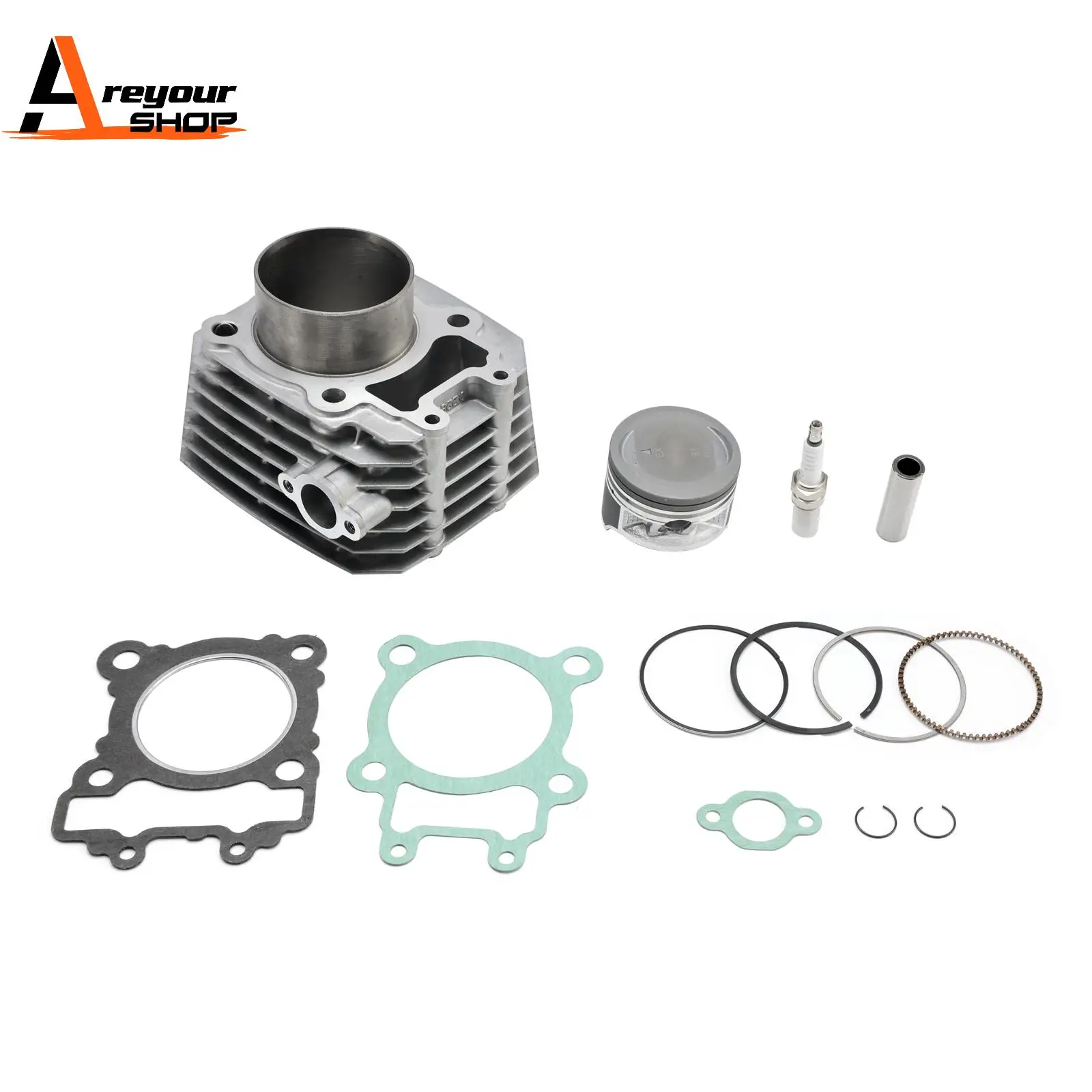 CYLINDER PISTON FOR KAWASAKI KLF250-A BAYOU 250 2003-2011 TOP END REBUILD KIT