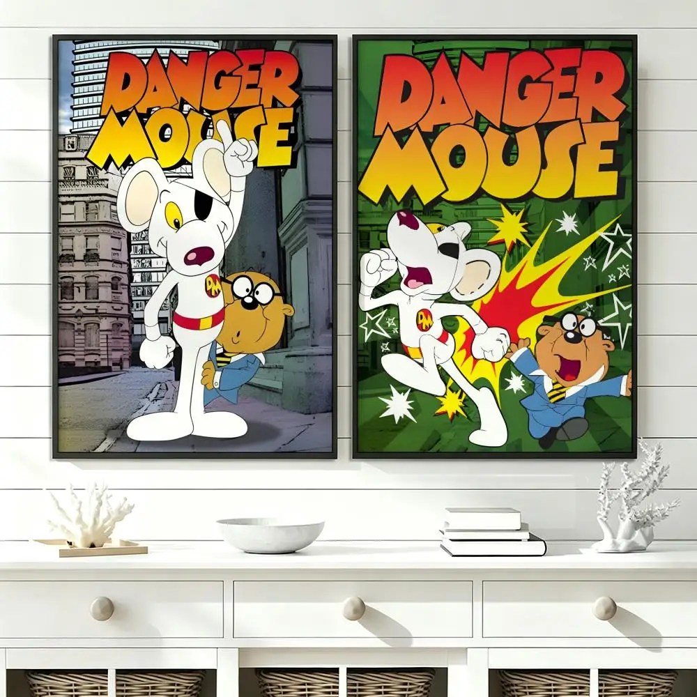 cartoon Danger Mouse Poster Poster HD Trendy SelfAdhesive Wall Art Print For Living Room Bedroom Dorm Office Home Gift