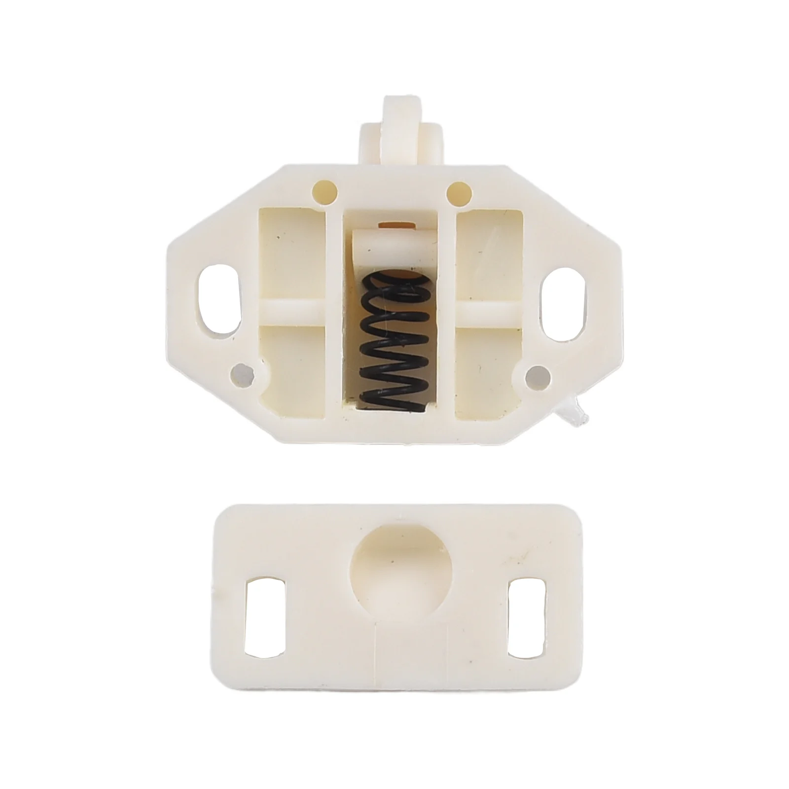 5 Unit Set of Door Roller Catches for Cabinet Furniture and Closet Doors with ABS Construction and Reliable Operation