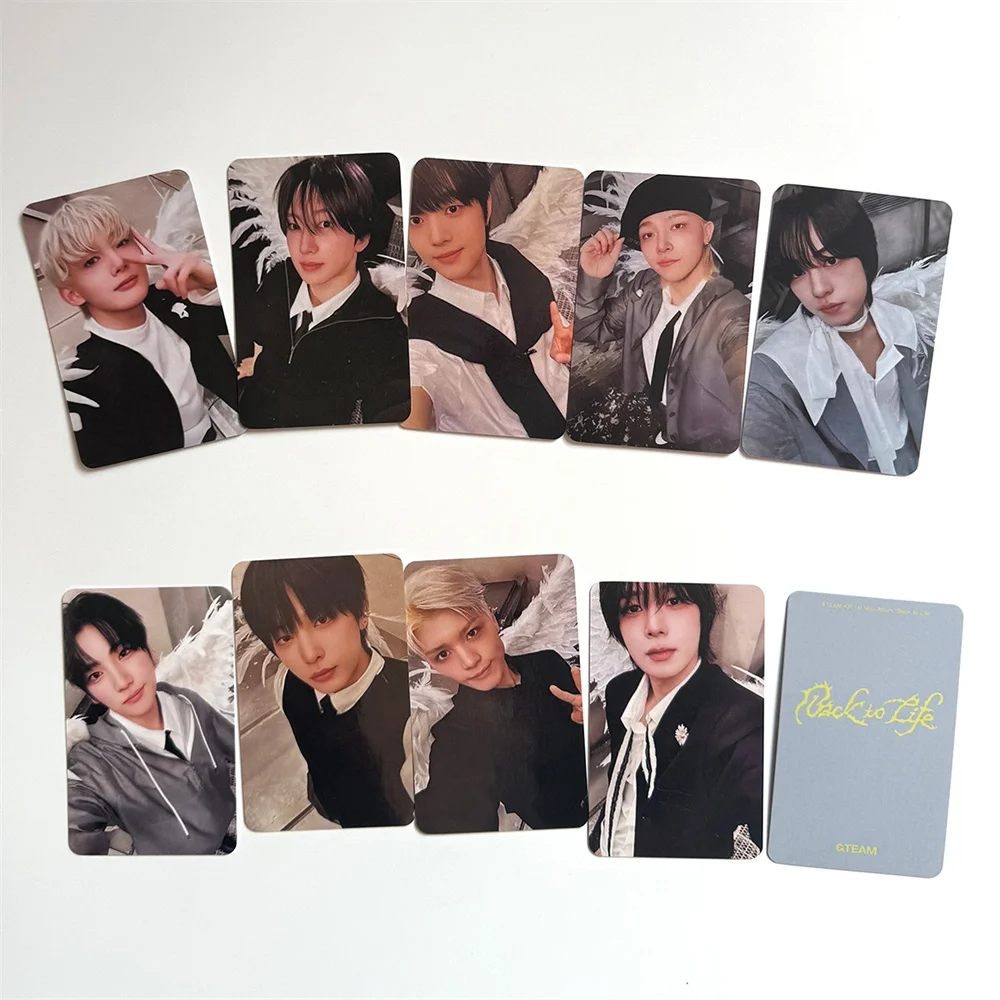 Y TEAM KR 1er Mini álbum de vuelta a la vida, tarjetas fotográficas, impresión de doble cara, película brillante, tarjeta LOMO, colección de Fans NICHOLAS EJ YUMA