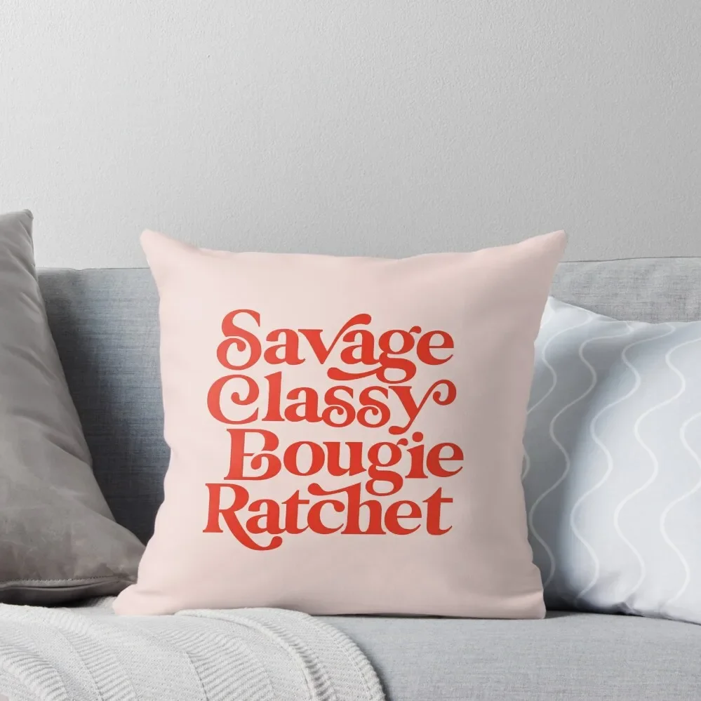 

Savage Classy Bougie Ratchet Throw Pillow Pillow Cases Decorative Cushions Home Decor pillow