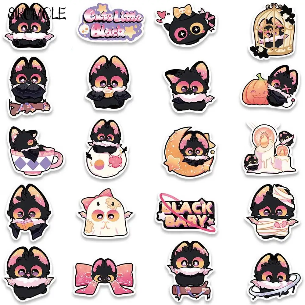 10/40PCS Cute Surprise Little Bat Cartoon Stickers For Children Kawaii DIY Kid Laptop Skateboard Suitcase Decal Graffiti Sticker