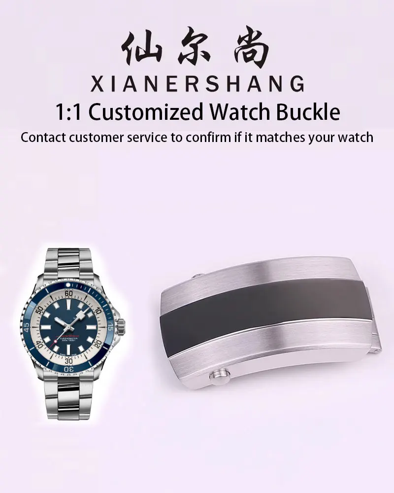 

XIANERSHANG Custom B-reitling SUPEROCEAN Original Watch Clasp 18MM×16MM Built In Adjustable 316L Stainless Steel Folding Buckle