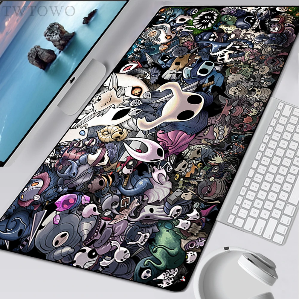 Muismat Gamer Custom Hd Computer Bureau Matten Toetsenbord Pad Hollow Knight Laptop Gamer Anti-Slip Natuurlijke Rubber Tapijt tafel Mat